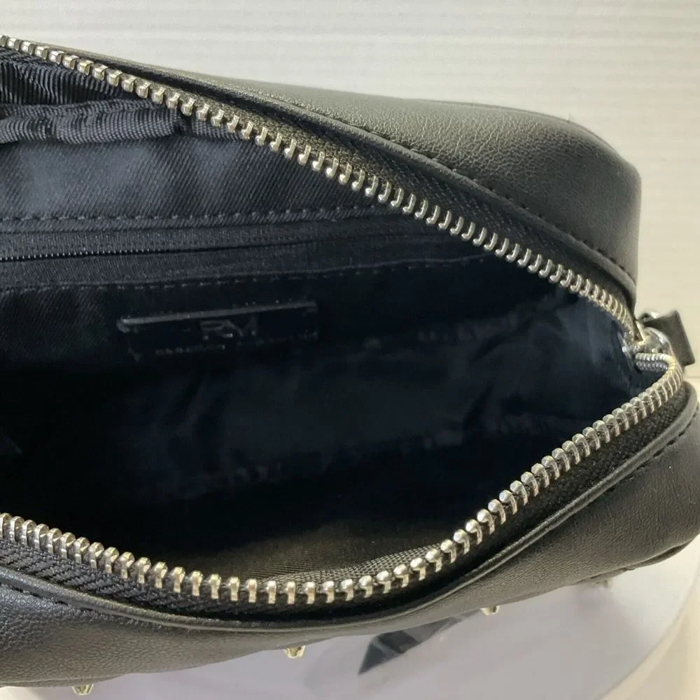 ⚡️ Rebecca Minkoff Top Zip Quilted Studded Crossbody‎ Bag Black 7.5